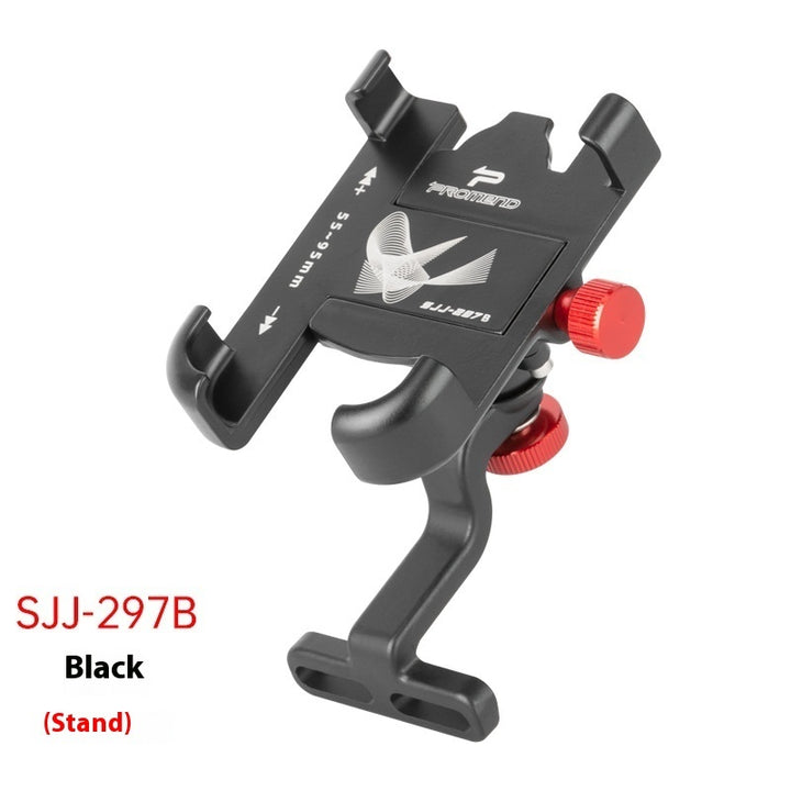 Supporto Smartphone Bici Alluminio Rotazione 360° - Universale Manubrio MTB Moto Accessori Bici SJJ297B nero