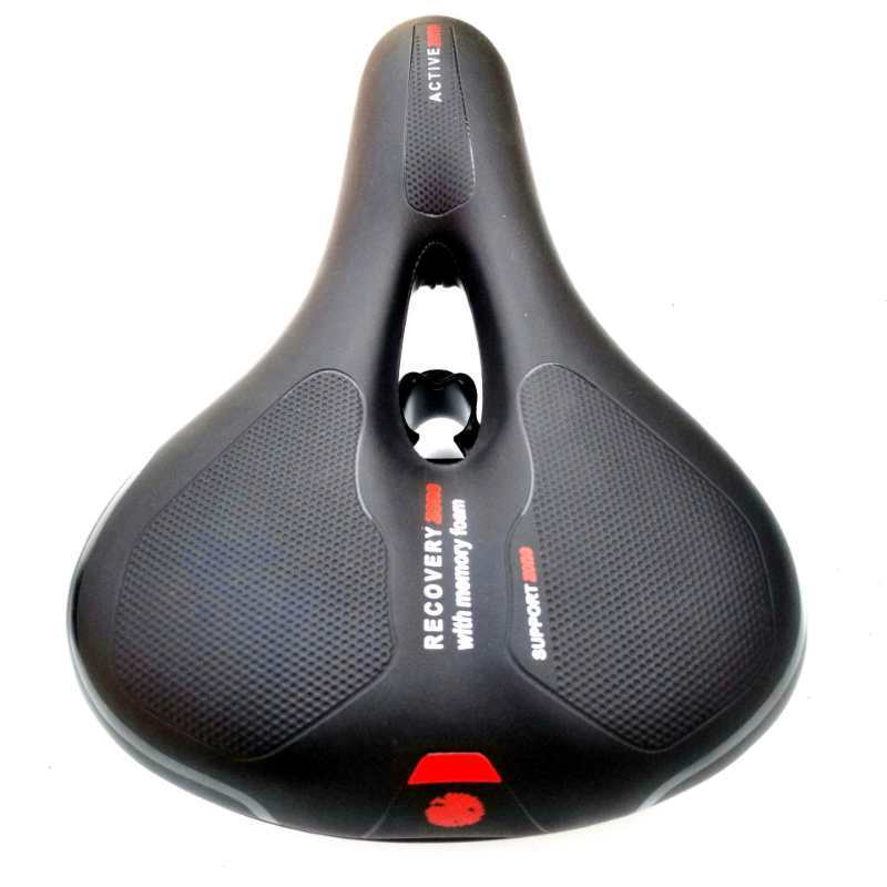 Coussin de selle de vélo de montagne avec feu arrière